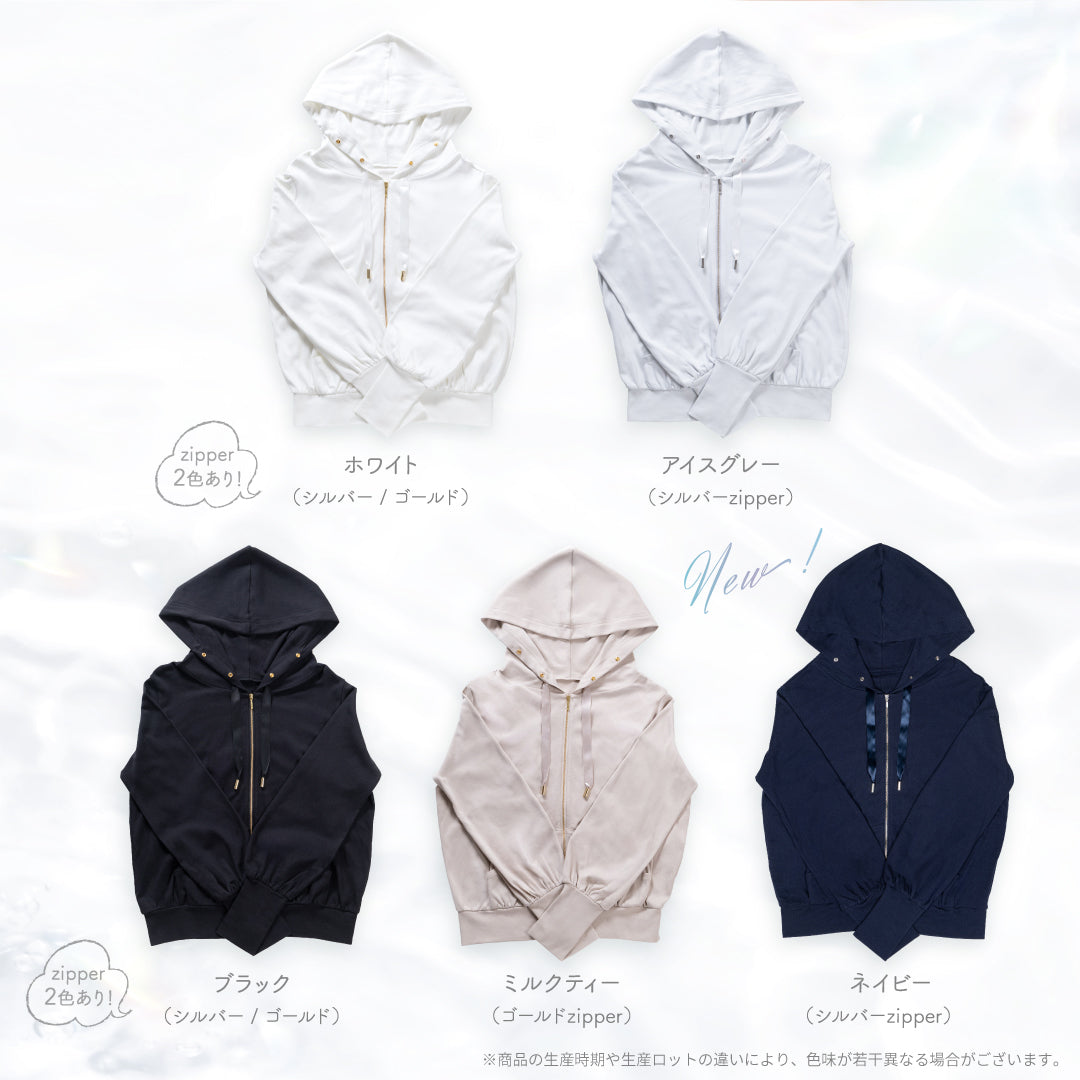 Y*様 シロノサクラ　UVパーカー 公式】UVカットパーカー[ロング丈]｜ 夏雪草 ｜ シロノサクラ