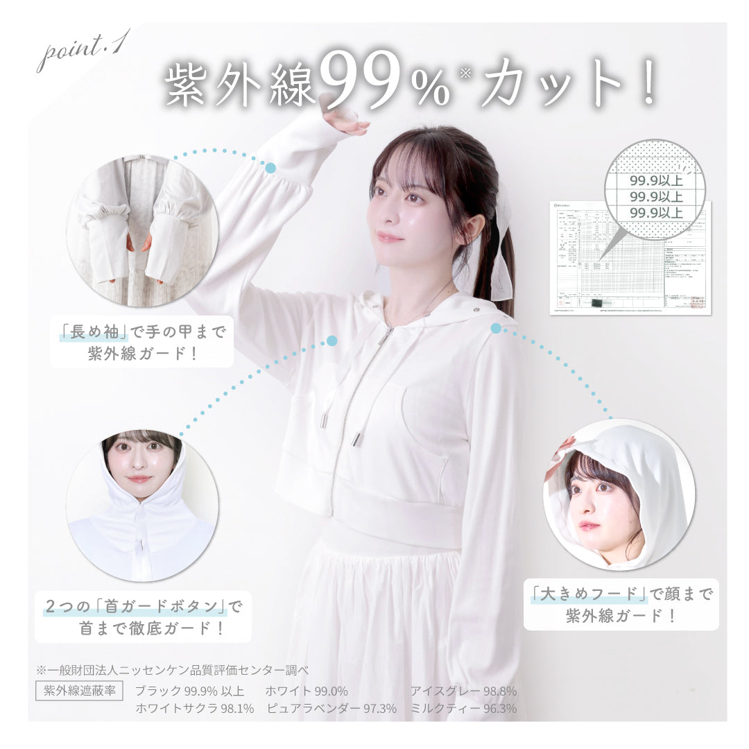 週末値下げセール！【新品未使用】メッシュあり　しいちゃん遮光パーカー♡即日発送♡ 新品未使用【メッシュのみ】しいちゃん 遮光パーカー 完売品 大人気