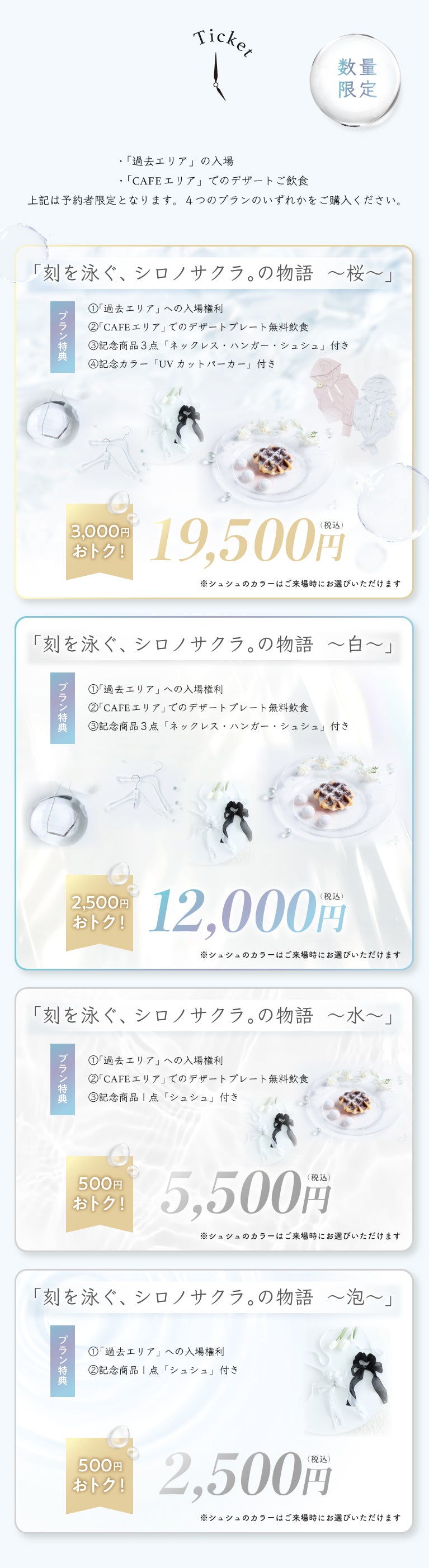 数量限定チケット